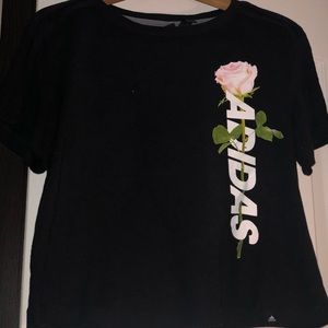 Adidas crop workout shirt